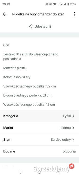Pudełka na buty organizer do szafy garderoby śląskie