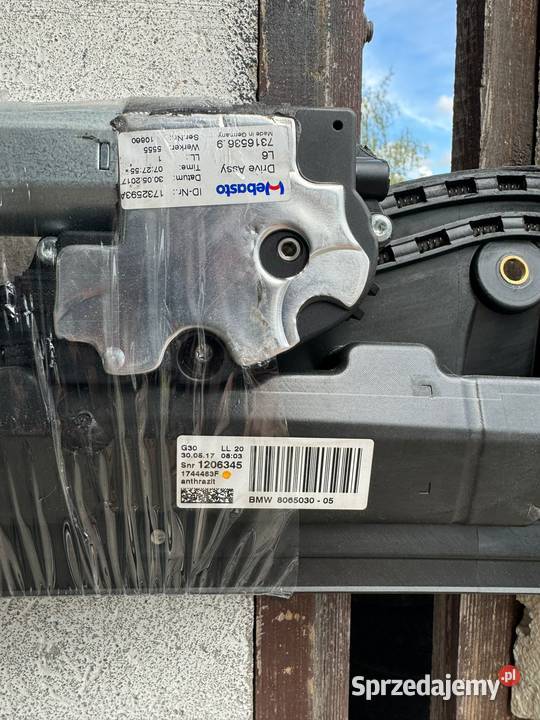 Mechanizm panorama dach BMW G30 osobowe Szyberdachy kujawsko-pomorskie Kęsowo