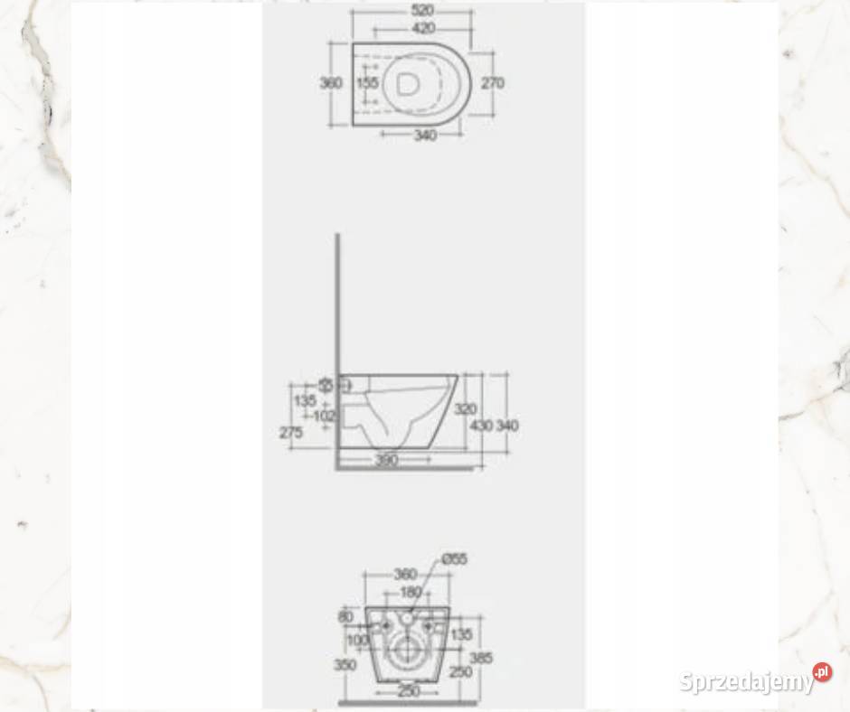 Rak Ceramics Feeling miska WC wisząca rimless kujawsko-pomorskie Bydgoszcz