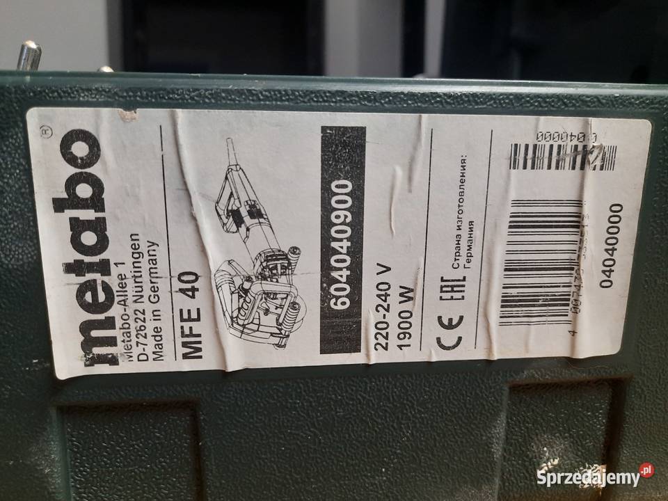 Bruzdownica Metabo MFE40 box Opole