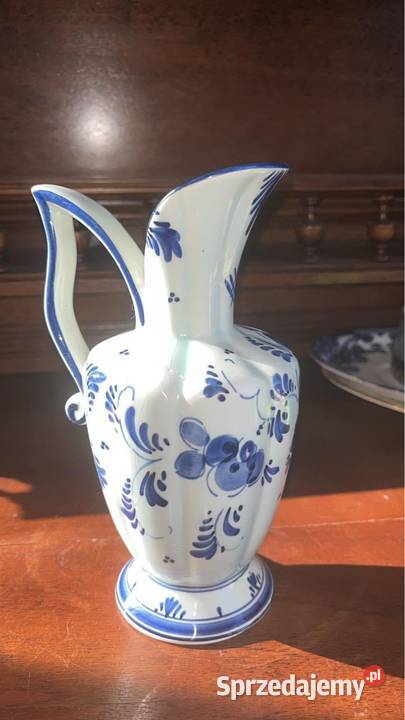 Dzbanek amfora Wazon Syg Delft Handpointed pomorskie Gdańsk