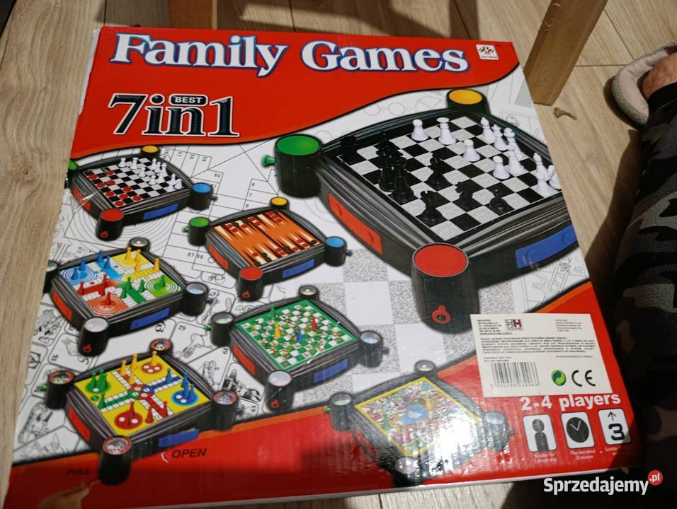 zestaw gier planszowych Family Games 7in1 Poznań