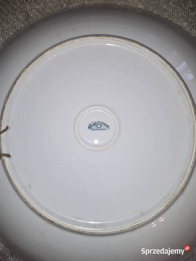 Przedwojenny Talerz Patera EPIAG ROYAL Styl Porcelana i szkło