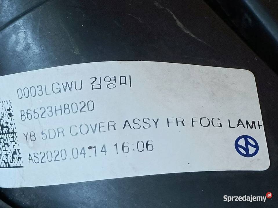 KIA RIO IV 17 RAMKA KRATKA HALOGENU LEWY PRZÓD Pozostałe Pozostałe Pleszew