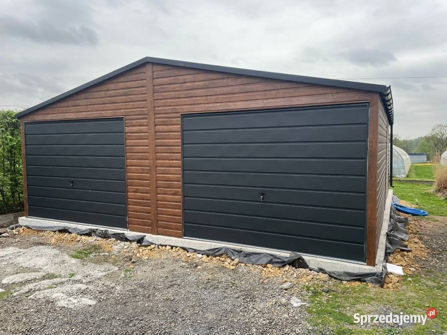 Garaż Blaszany 7x6 Dwustanowiskowy Drewnopodobny Lublin sprzedam