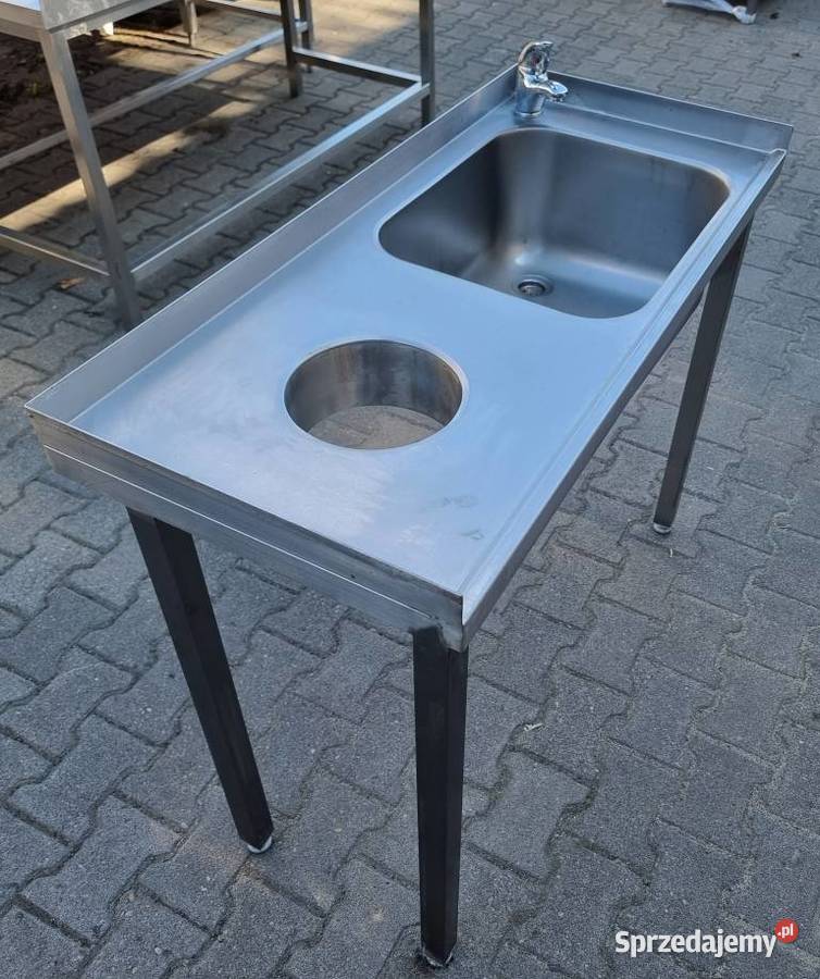 Zlew 1 komorowy z Dziurą Na Odpady 1125085 M847 Nowe Skalmierzyce