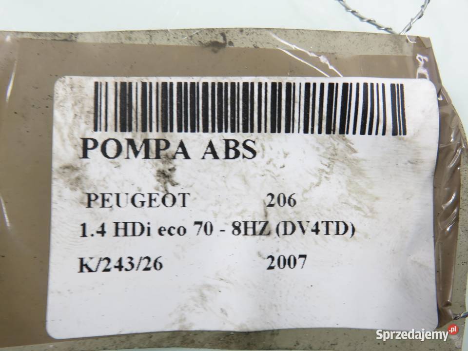 POMPA ABS PEUGEOT 206 10096011573 9659137080