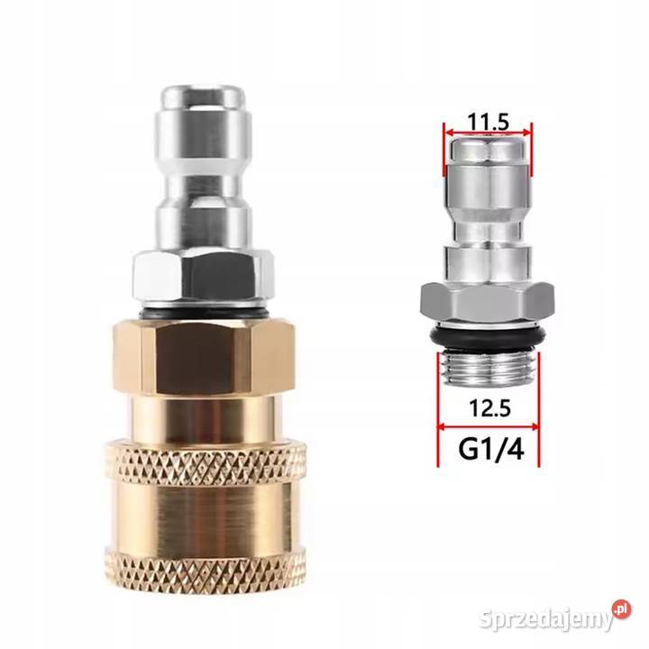 Adapter Szybkozłącze 14 na 14 Mosiądz Stal Ludźmierz