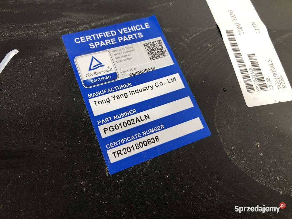 Peugeot 307 3 092005092007 Lift Błotnik przedni Błotniki Skarżysko-Kamienna