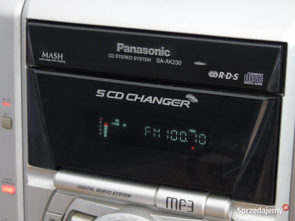 Wieża Panasonic SA-AK230 pilot kol CD AUX RDS. DOSTAWA Jasło