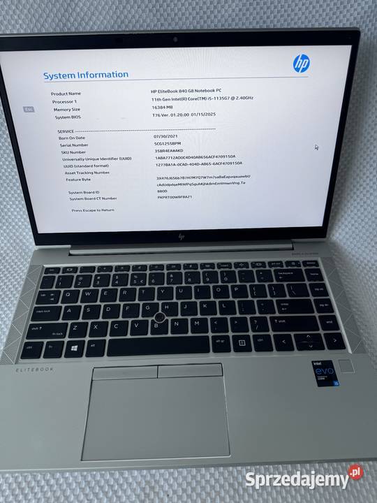 Laptop HP Elitebook 840 G8 i5evo Elektronika