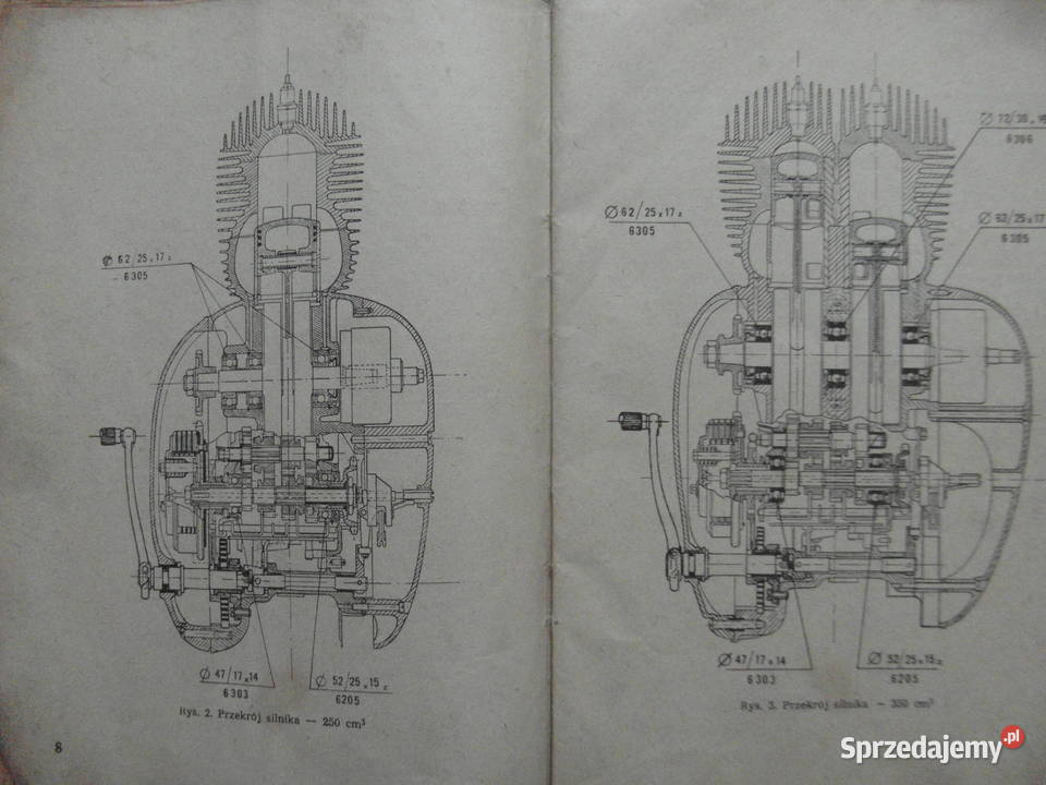 jawa 250 typ 353 jawa 350 typ 354 instrukcja Poznań