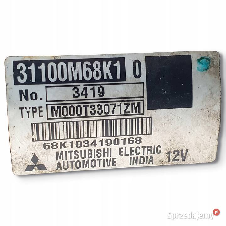 ROZRUSZNIK Nissan Pixo Suzuki Alto VII 10 12V Układ elektryczny silnika Chełm sprzedam