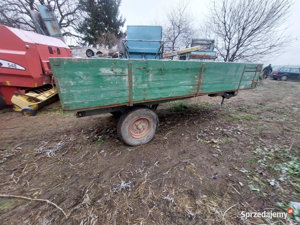 Przyczepa jednoosiowa wywrotka transprot Przyczepy rolnicze mazowieckie Stara Kornica
