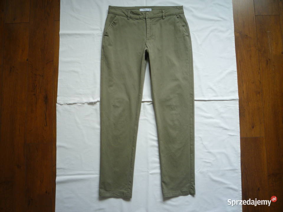 Reserved 38M Spodnie chino chinosy zielone khaki Spodnie Szczecin