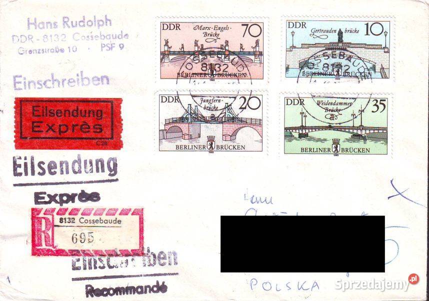 Kop z koresp Filat NRD Polska 1985 Gliwice sprzedam