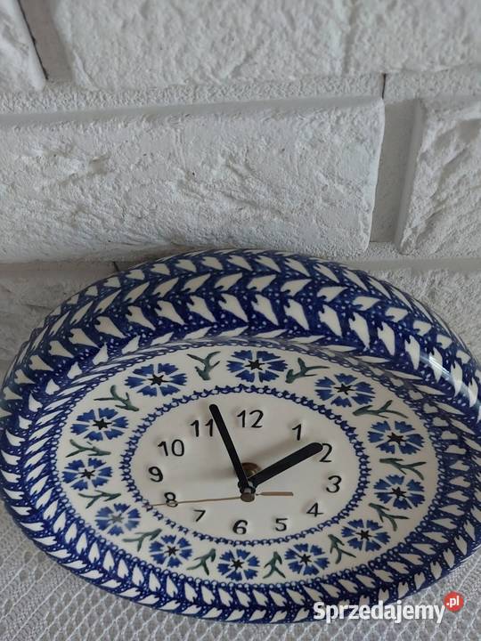 Bolesławiec Wiza ceramiczny zegar ścienny Zielona Góra