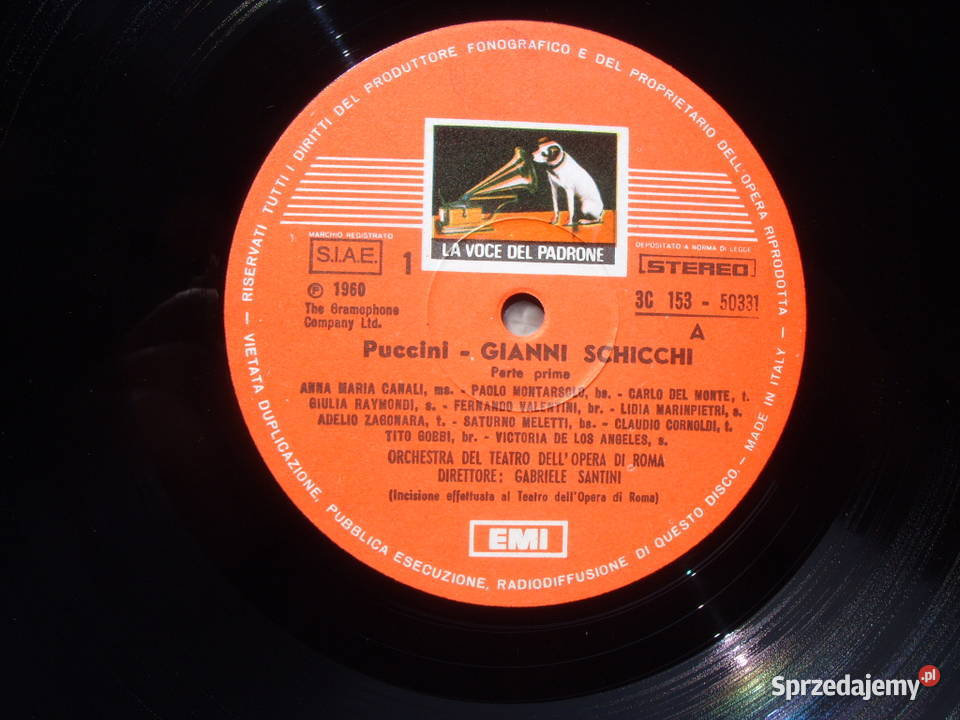 Klasyka LP PUCCINI TRITTICOIL TABARO 1973 sprzedam