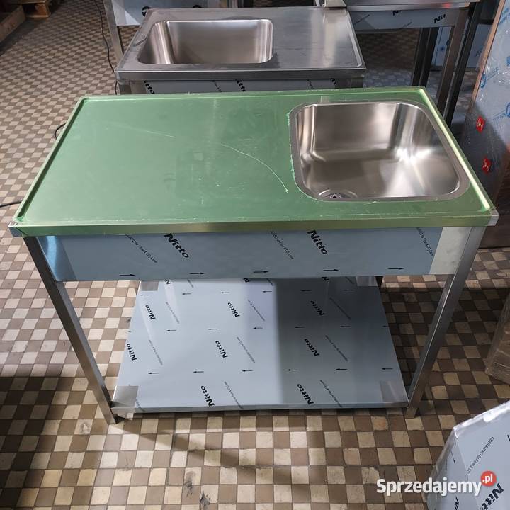Zlew gastronomiczny z blatem roboczym 100x60x85 łódzkie Madaje Nowe
