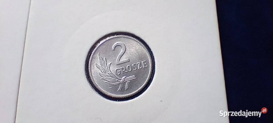 Stare monety 2 grosze 1949 normalna i skrętka