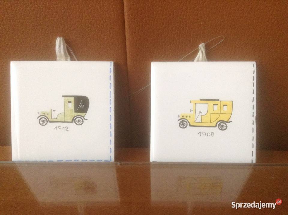 2 Płytki ceramiczne z motywami starych Opole