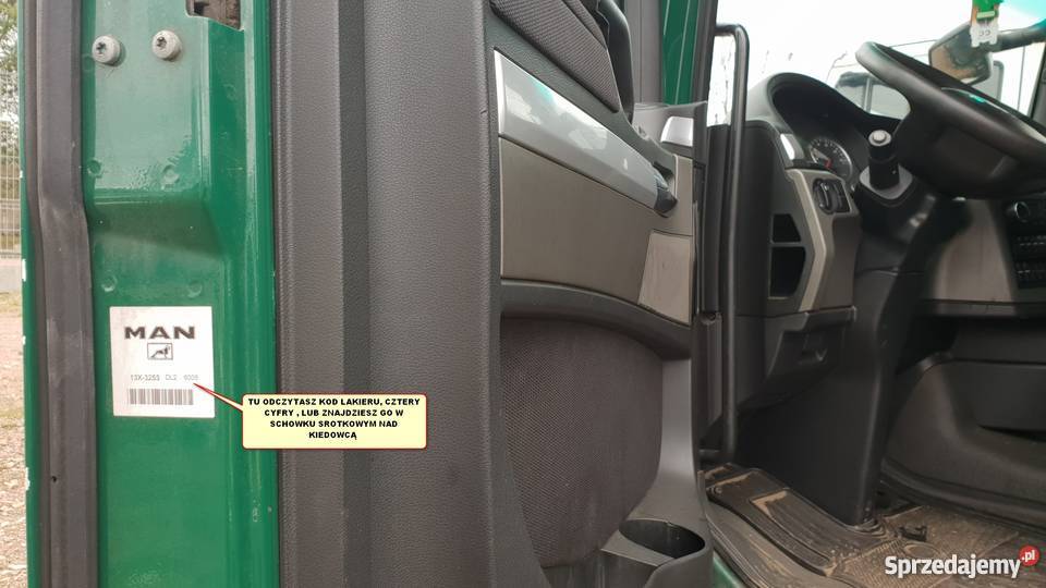 MAN TGX TGA STOPIEŃ BŁOTNIK ZDERZAK KOLOR Bieleń