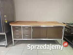 Masywna zabudowa warsztatowa z szafką wiszącą Góra