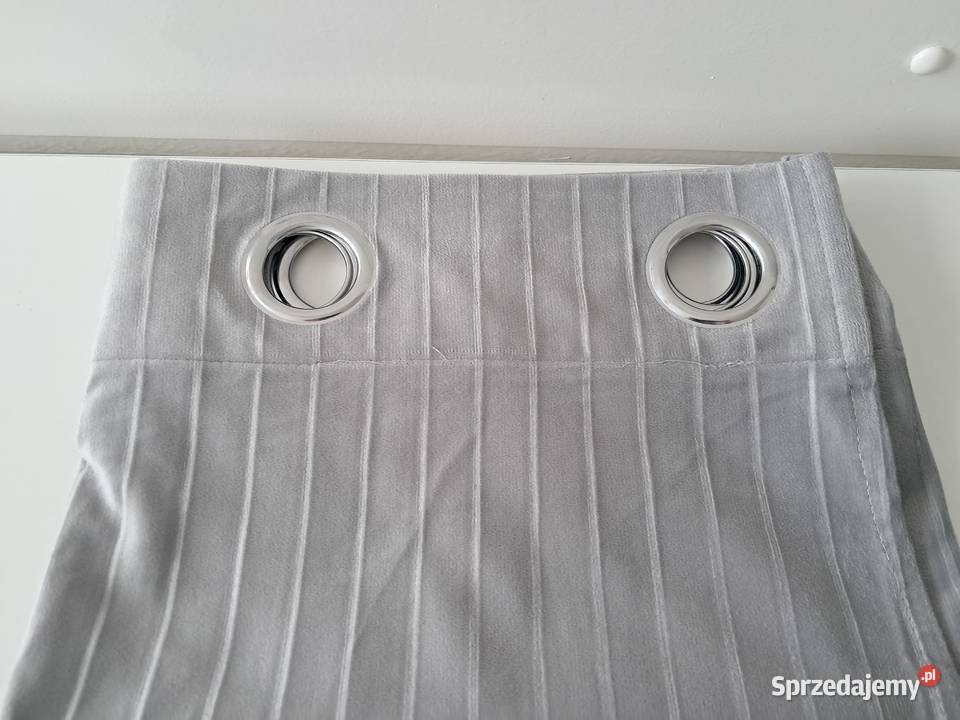 Zasłony na przelotkach popielate 2 135 x 250 szary Kraków