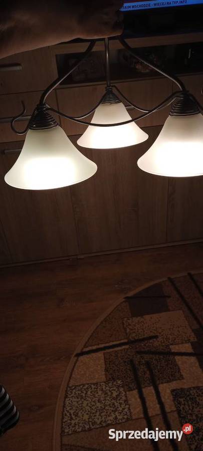 Lampa sufitowa 3 klosze małopolskie Kraków