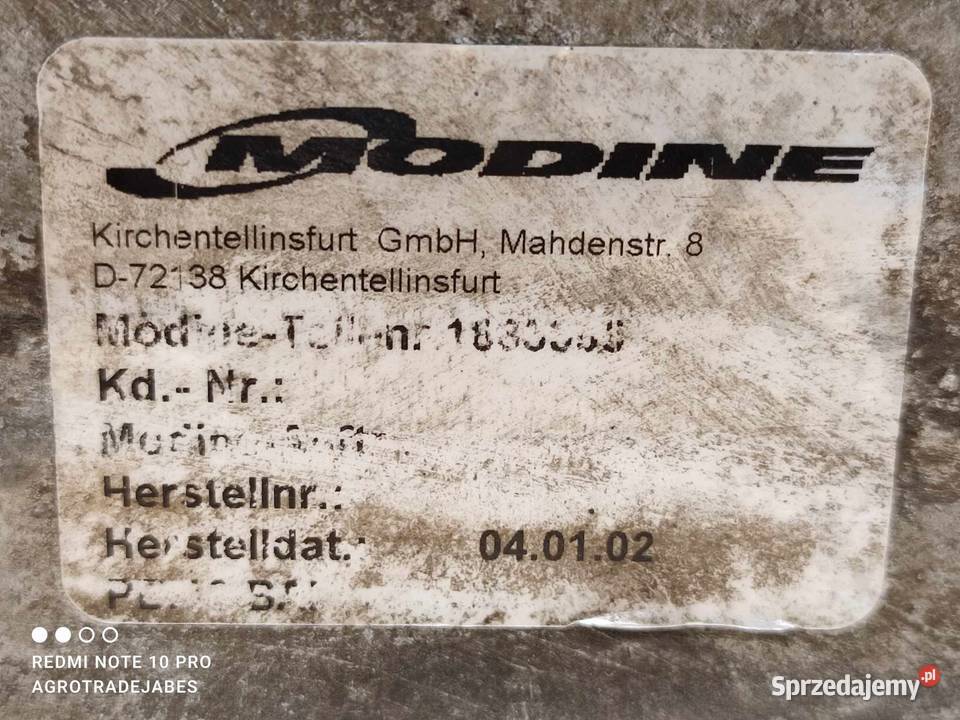 Chłodnica cieczy MODINE Części Wilkowo