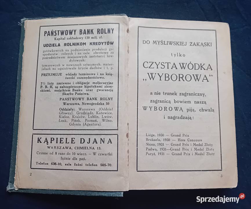 Kalendarz myśliwski na 1932 r Polski Związek Koźminek