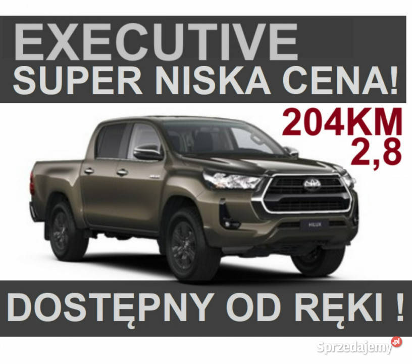 Toyota Hilux 28 204 Executive Kamera 360 18 komputer pokładowy Szczecinek