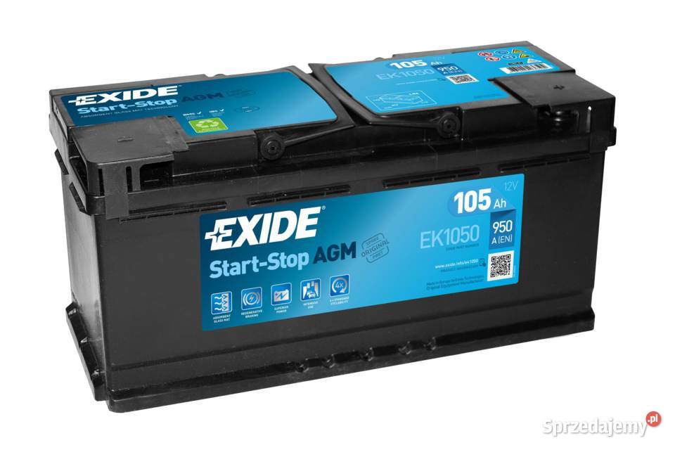 Akumulator EXIDE AGM EK1050 105Ah 950A DARMOWA sprzedam