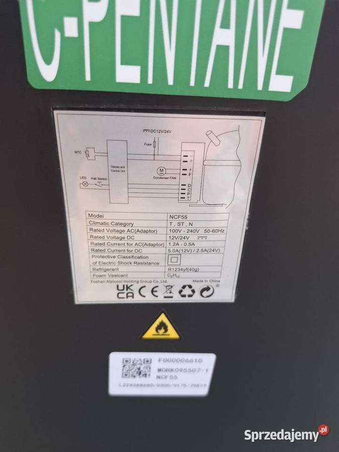 Alpicool NCF55 lodówka turystyczna 50L przenośna Lublin sprzedam