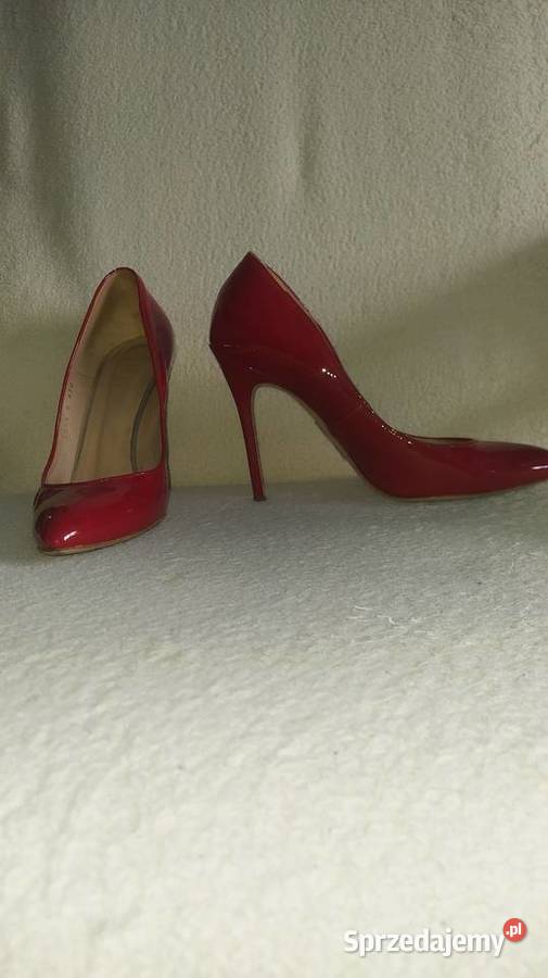 Ekskluzywne nowe czerwone wysokie szpilki wielkopolskie Ostrów Wielkopolski