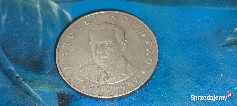 Monety PRL 20 1977 Marceli Nowotko Numizmatyka Gliwice