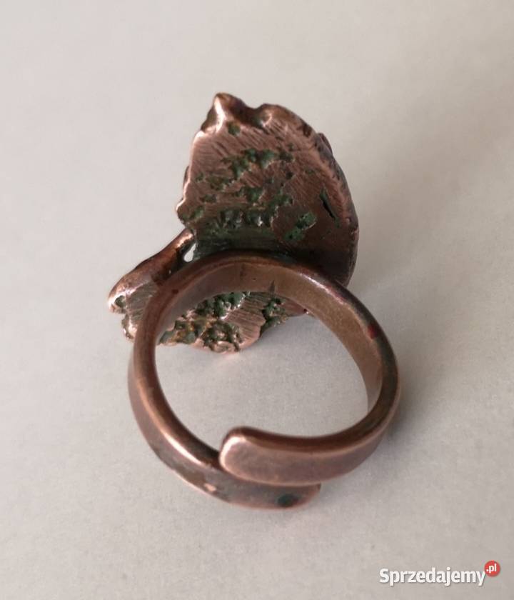 Unikatowy pierścionek z miedzi Jarmark Katowice