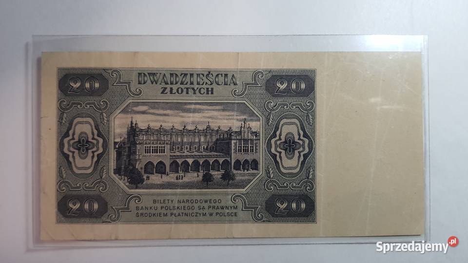 RZADKA POZYCJA 20 złotych 1948 s AG duża Warszawa