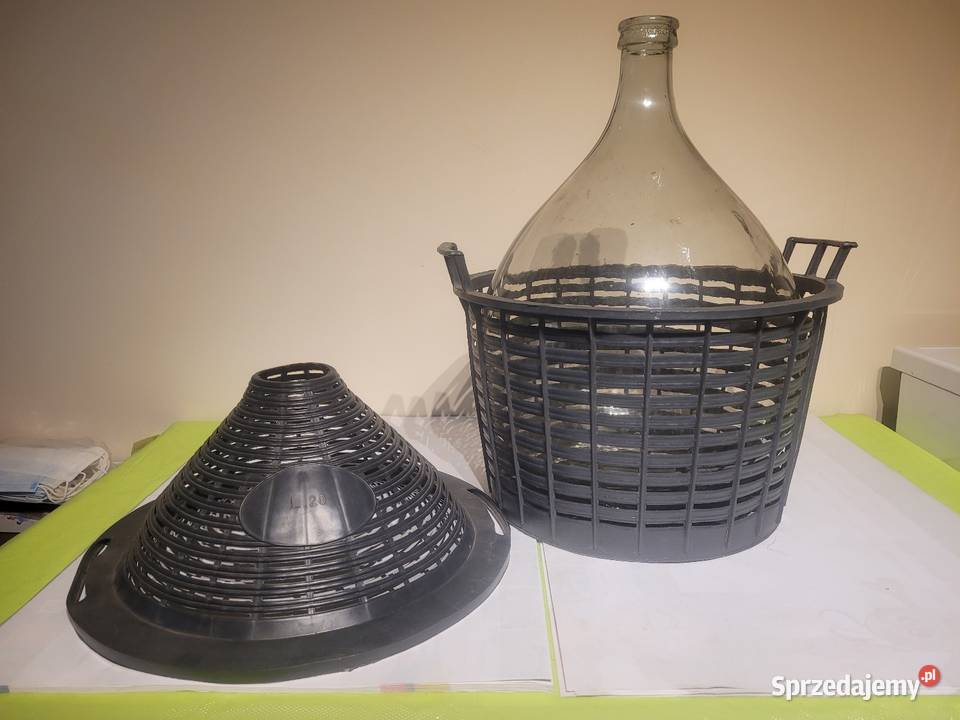 Gąsior balon 20L w koszu do wina nalewek Nadarzyn