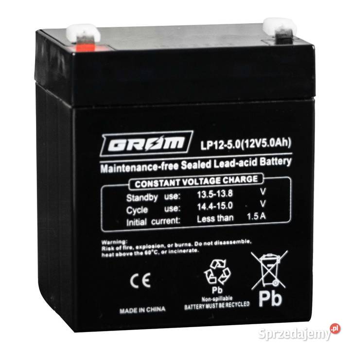 Akumulator żelowy GROM 12V 5Ah LP1250 Lublin
