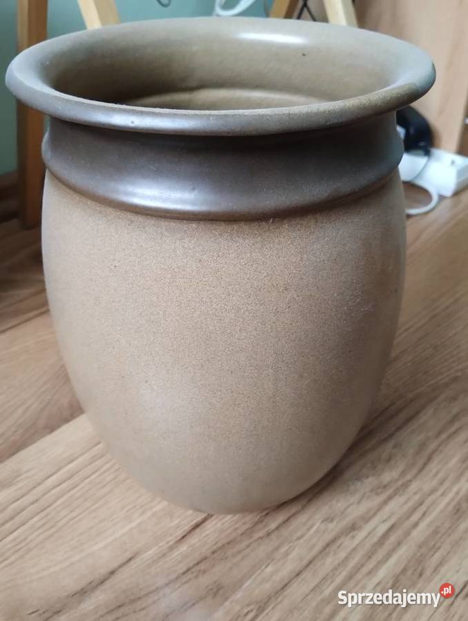 PRL wazon ceramiczny Bochnia duży Łódź