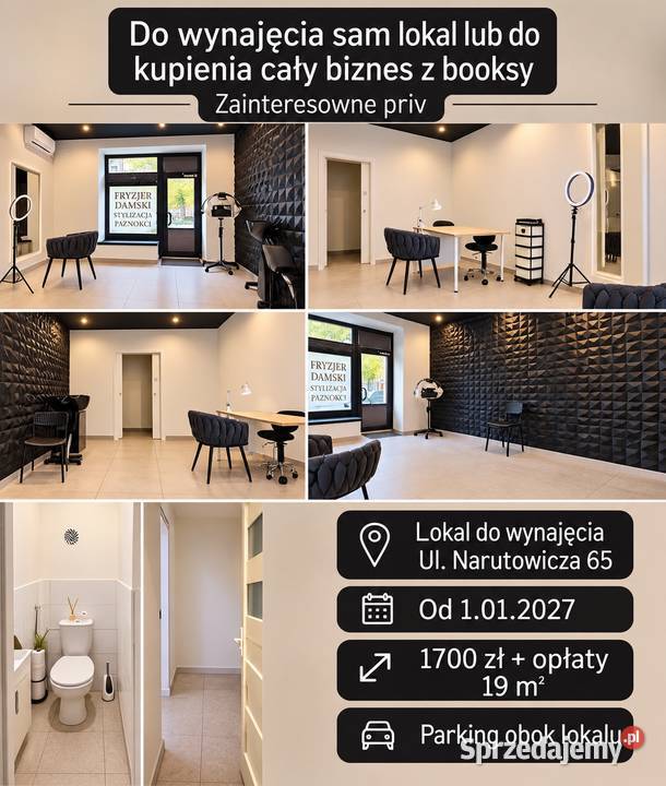 Bizsen z wyposazeni i booksy lokal lublin