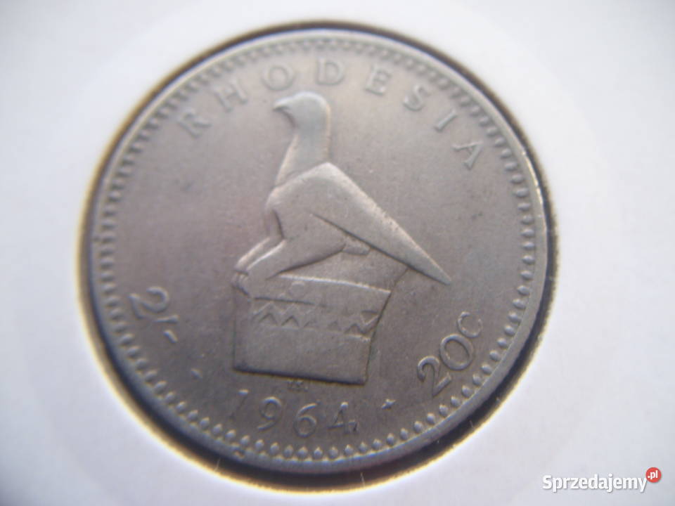 Stare monety 2 szyling 1964 Rodezja podkarpackie Lesko sprzedam