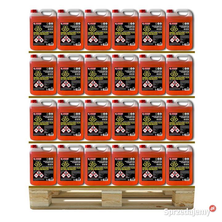 Zimowy płyn do spryskiwaczy 22 5L paleta 132 mazowieckie Mława