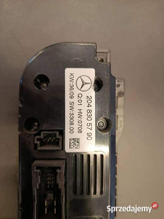 Oryginalny Panel Klimatyzacji Mercedes W204 Czujniki i sterowniki klimatyzacji Parczew