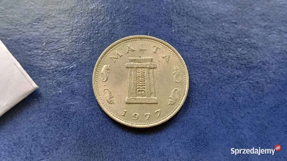 Stare monety 5 cent 1977 Malta Lesko