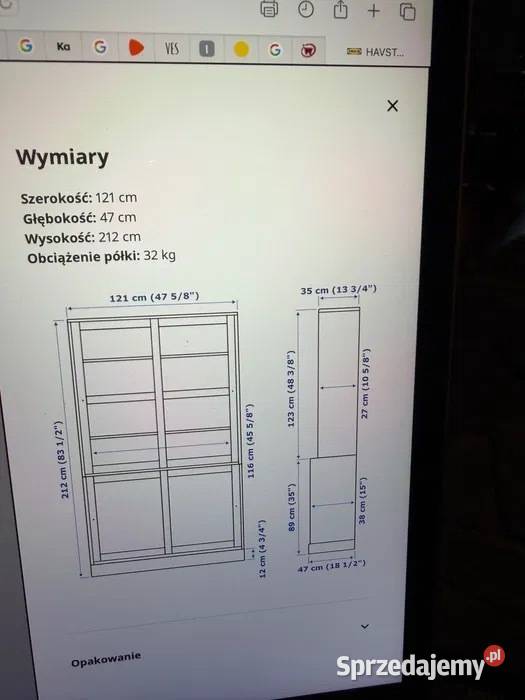 Witryna Havsta Ikea Wołów sprzedam