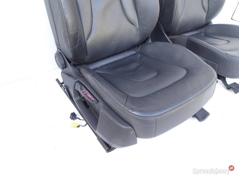 FOTELE FOTEL KANAPA KOMPLET SKÓRA CZARNE AUDI A4
