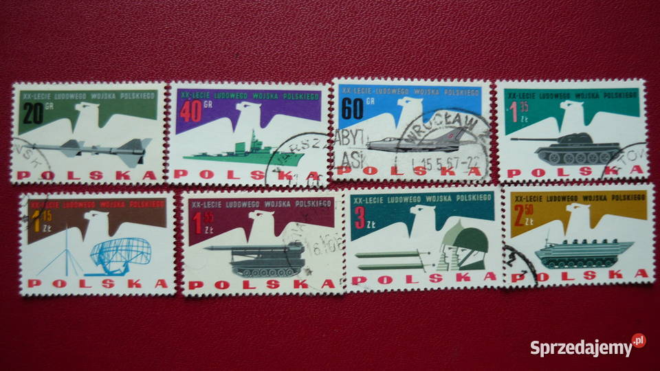 Znaczki XX lecie Ludowego Wojska Polskiego Myszków
