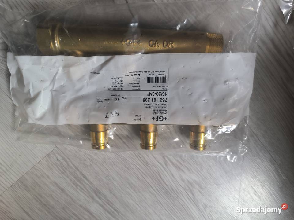 Rozdzielacz mosiężny 16x3 G34 podkarpackie Jodłowa